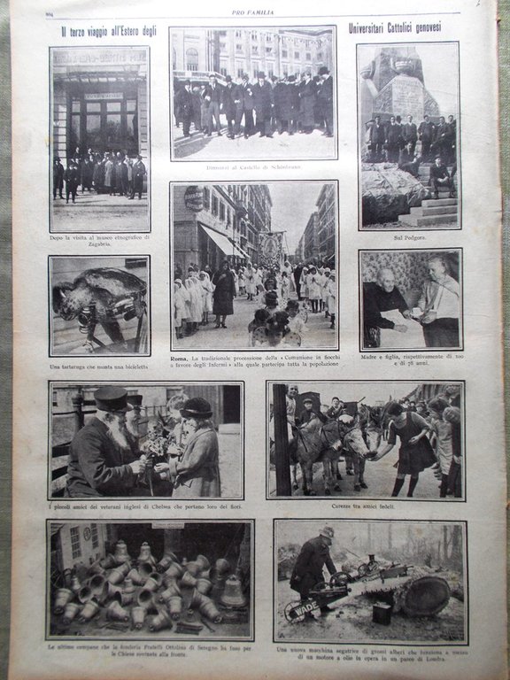 Pro Familia del 29 Aprile 1923 Mussolini in Romagna Suor …