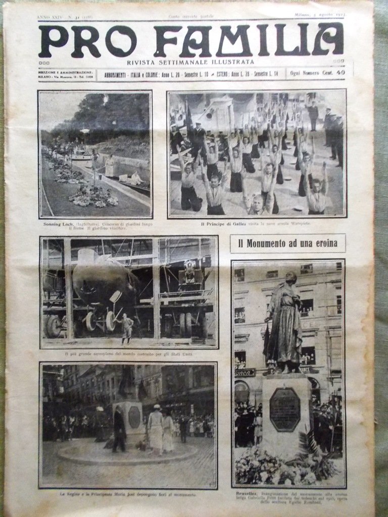 Pro Familia del 5 Agosto 1923 Petit Miliardari Rockefeller Ford …