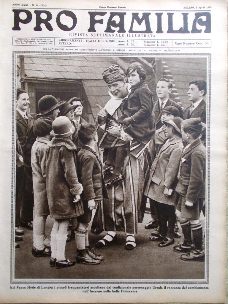 Pro Familia del 6 Aprile 1930 Marcia Gandhi Tina di …