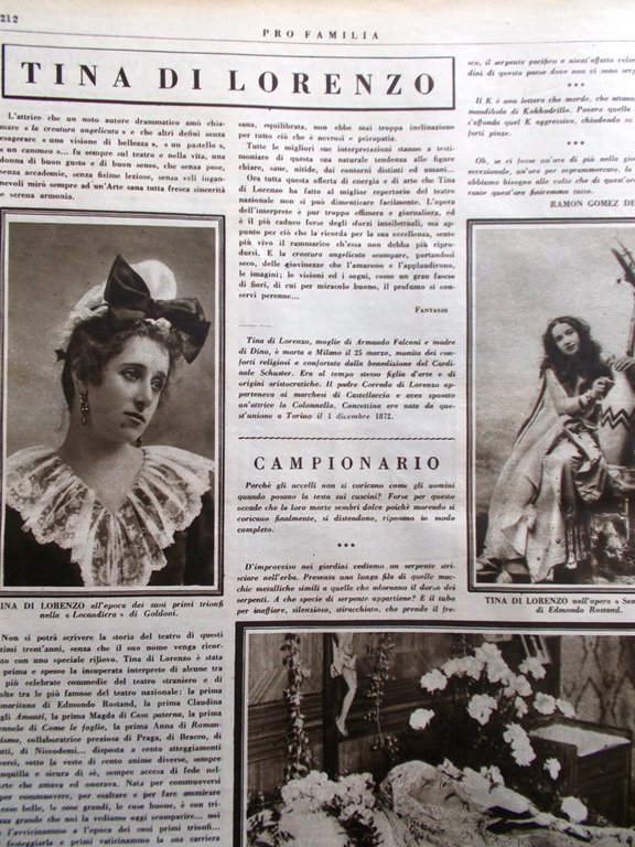 Pro Familia del 6 Aprile 1930 Marcia Gandhi Tina di …