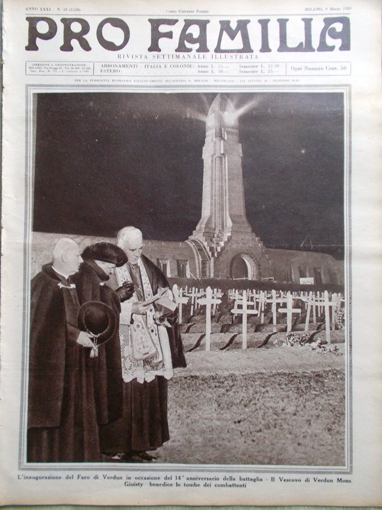 Pro Familia del 9 Marzo 1930 Frédéric Mistral Ostia Bottalla …