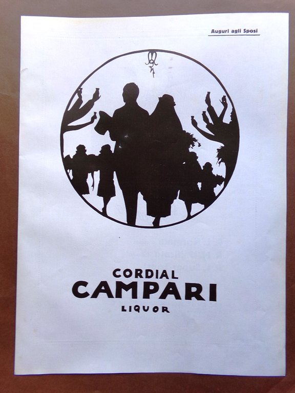Pubblicità del 1925 Cordial Liquore Campari Alfa Romeo Milano | Immagine Gallery 1