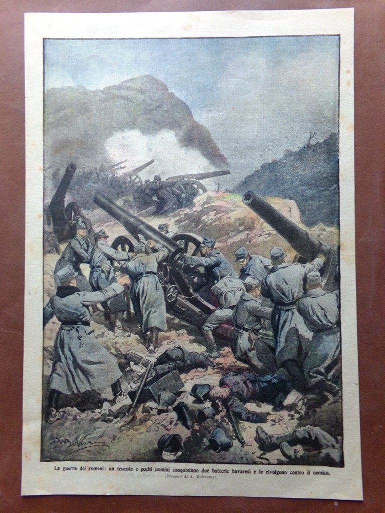 Retrocopertina Domenica Corriere nr. 46 del 1916 WW1 Guerra dei …