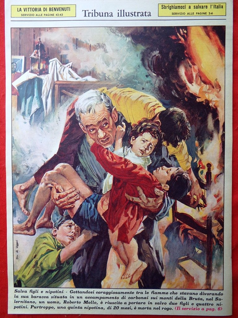 Retrocopertina Tribuna Illustrata nr. 17 del 1967 Roberto Mollo Bruta …