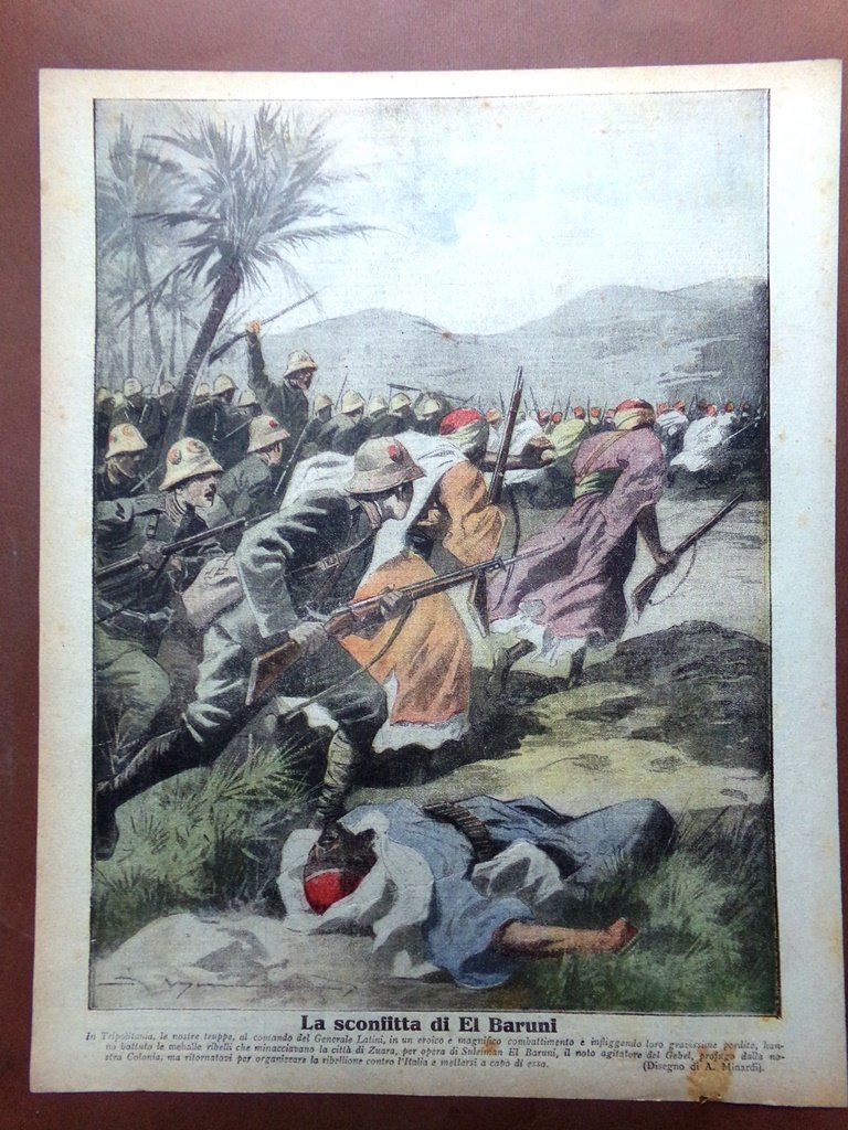 Retrocopertina Tribuna Illustrata nr. 5 del 1917 WW1 La sconfitta …
