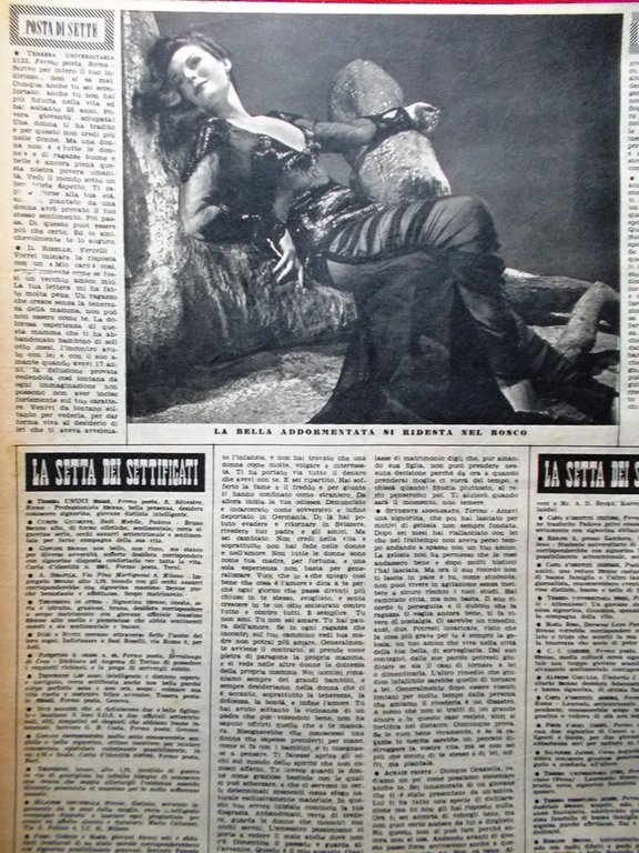 Rivista 7 Sette del 1 Dicembre 1946 Casanova Frusta Circo …