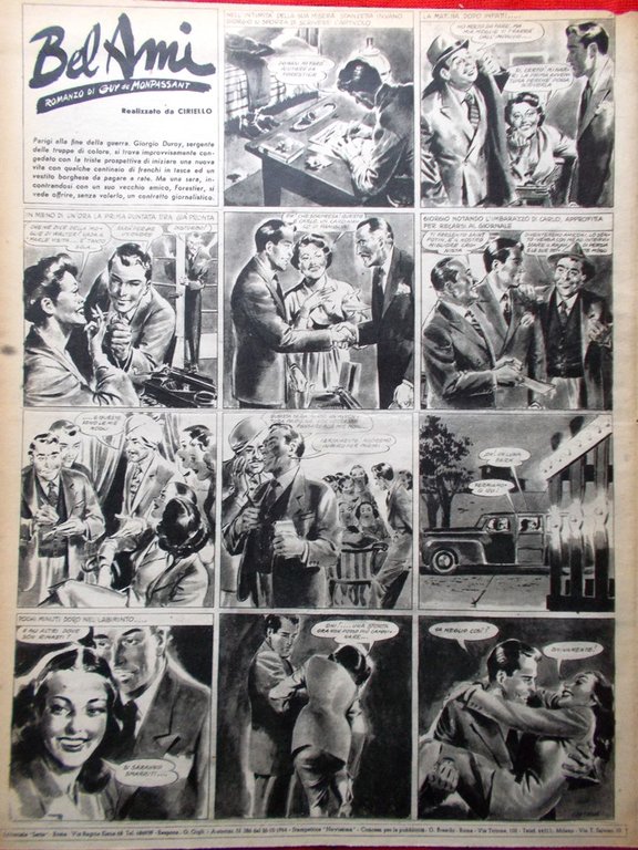 Rivista 7 Sette del 12 Gennaio 1947 Bel Ami Capone …