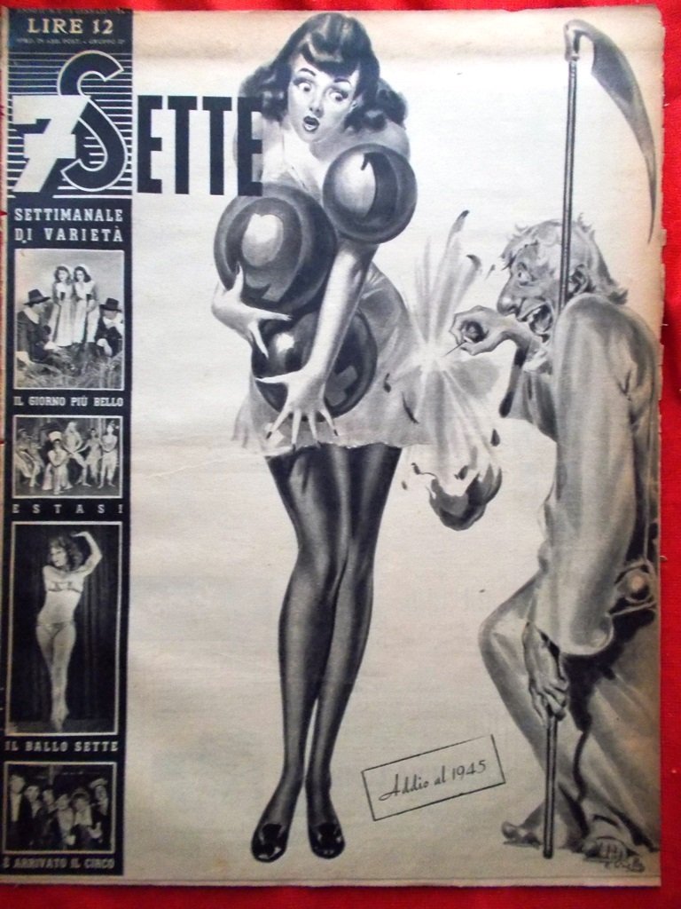 Rivista 7 Sette del 13 Gennaio 1946 Estasi Circo Blanche …
