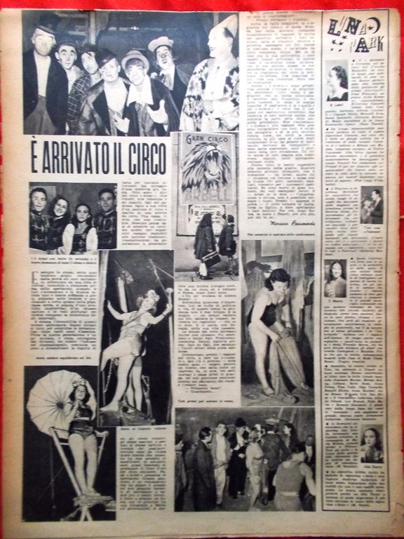 Rivista 7 Sette del 13 Gennaio 1946 Estasi Circo Blanche …