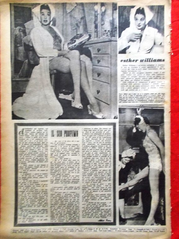Rivista 7 Sette del 14 Ottobre 1945 Esther Williams Whoopee …