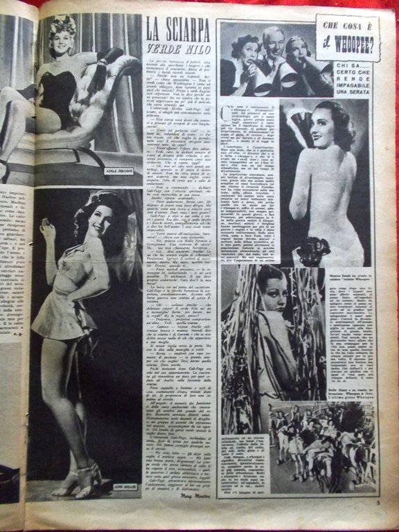 Rivista 7 Sette del 14 Ottobre 1945 Esther Williams Whoopee …