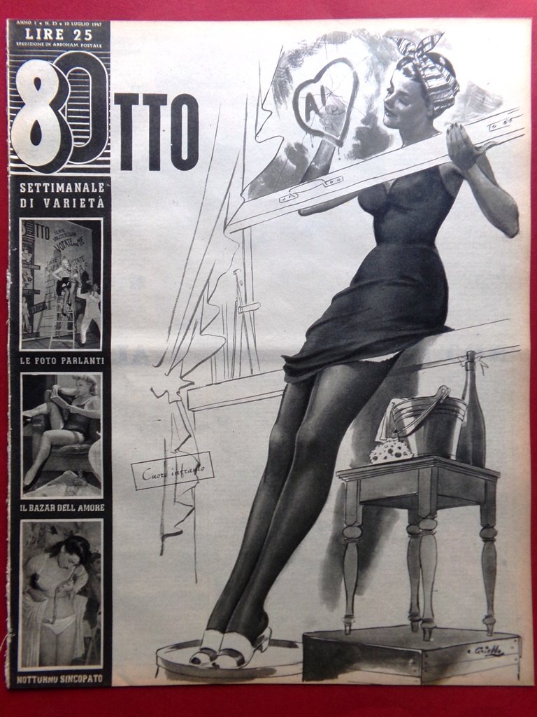 Rivista 8 Otto del 10 Luglio 1947 Foxtrot Belle d'Egitto …