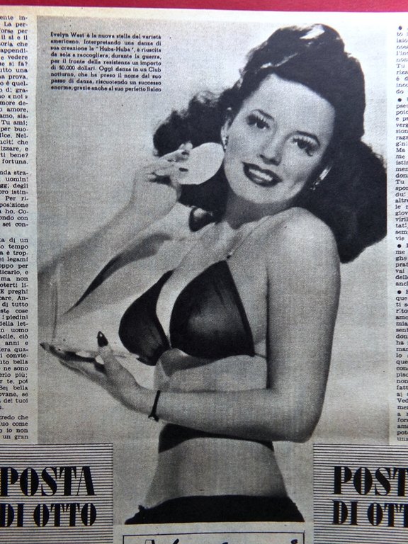 Rivista 8 Otto del 13 Aprile 1947 Spiritual Janis Paige …