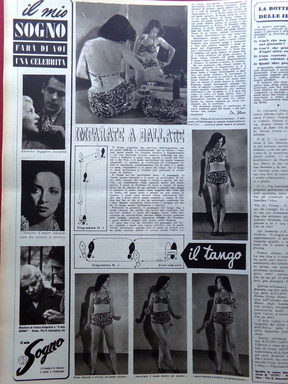 Rivista 8 Otto del 14 Agosto 1947 Tango Barnum Hula …