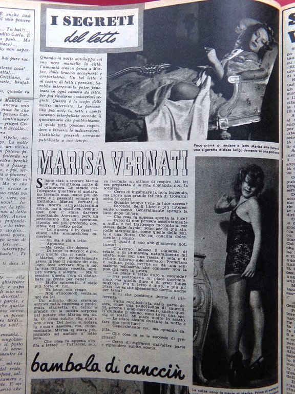 Rivista 8 Otto del 15 Maggio 1947 Pitigrilli Marisa Vernati …