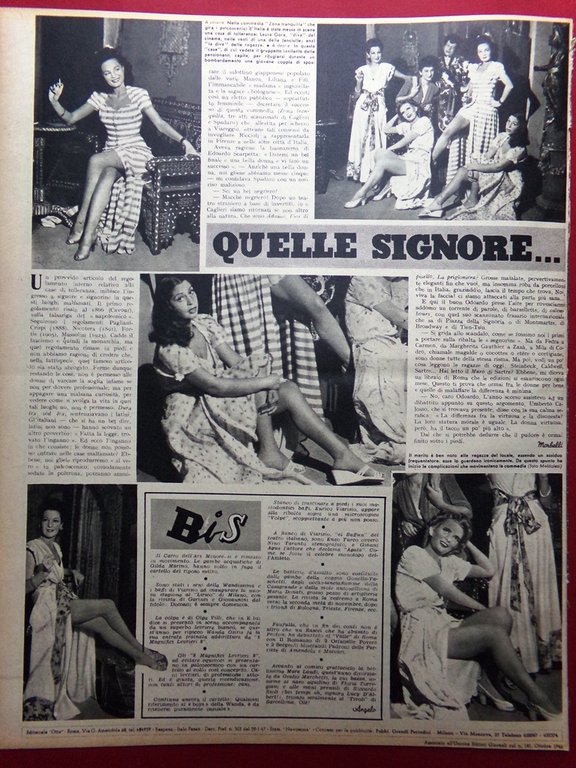 Rivista 8 Otto del 16 Ottobre 1947 Duvivier Balneari Emozioni …