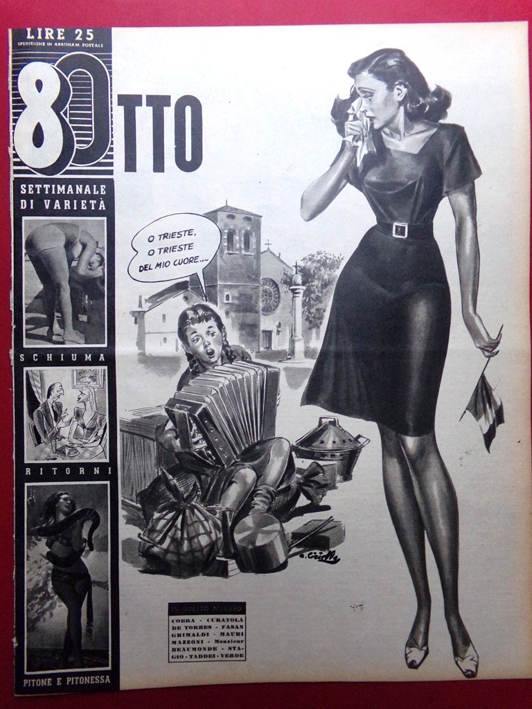 Rivista 8 Otto del 2 Ottobre 1947 Capezzi Lake Azzardo …