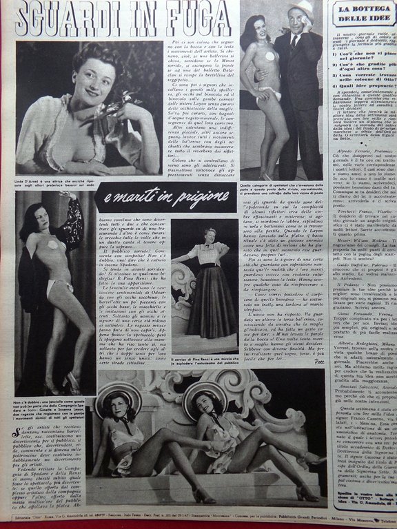 Rivista 8 Otto del 21 Agosto 1947 Renzi Layon Tango …