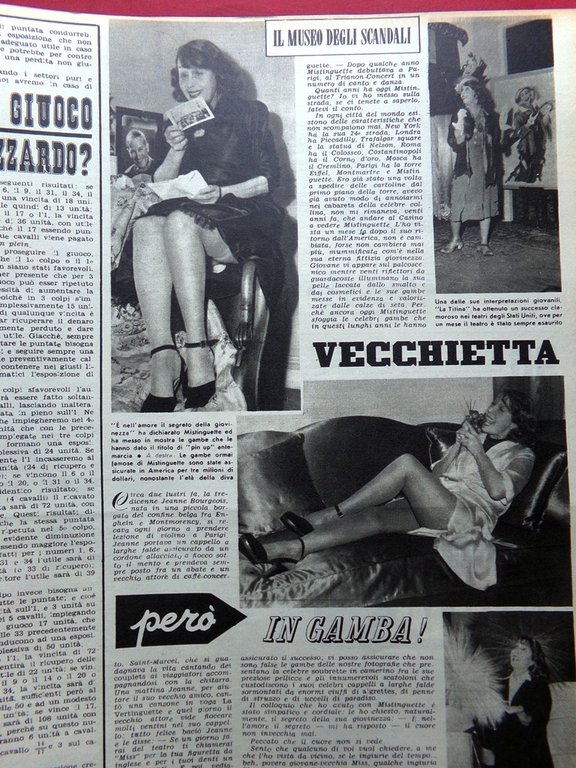 Rivista 8 Otto del 22 Maggio 1947 Mistinguett Macario Taranto …