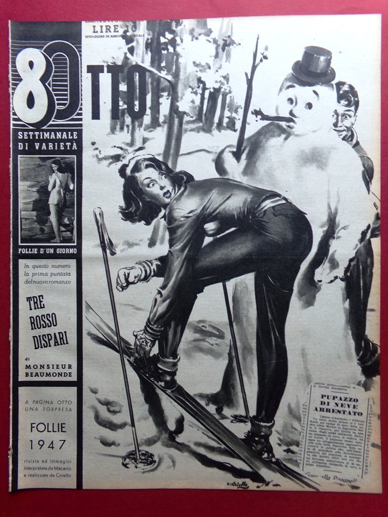 Rivista 8 Otto del 23 Febbraio 1947 Macario Beaumonde Lucrezia …