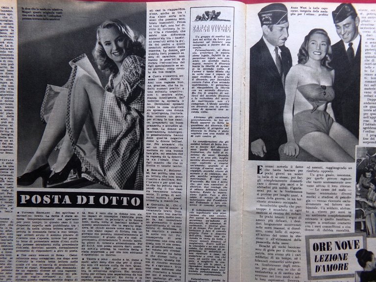 Rivista 8 Otto del 23 Febbraio 1947 Macario Beaumonde Lucrezia …