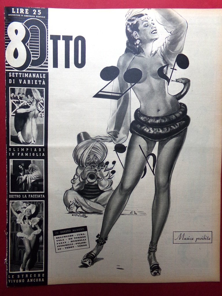 Rivista 8 Otto del 23 Ottobre 1947 Barbara Hutton Teatro …