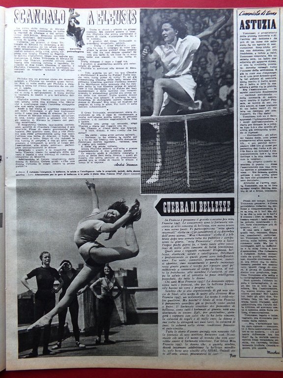 Rivista 8 Otto del 24 Luglio 1947 Miami Circo Barnum …