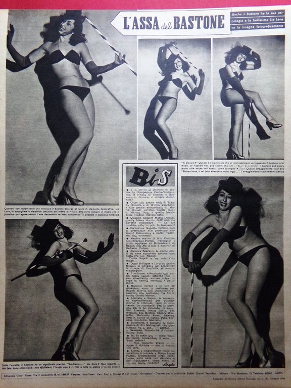 Rivista 8 Otto del 27 Novembre 1947 Mela Danza Spaghetti …