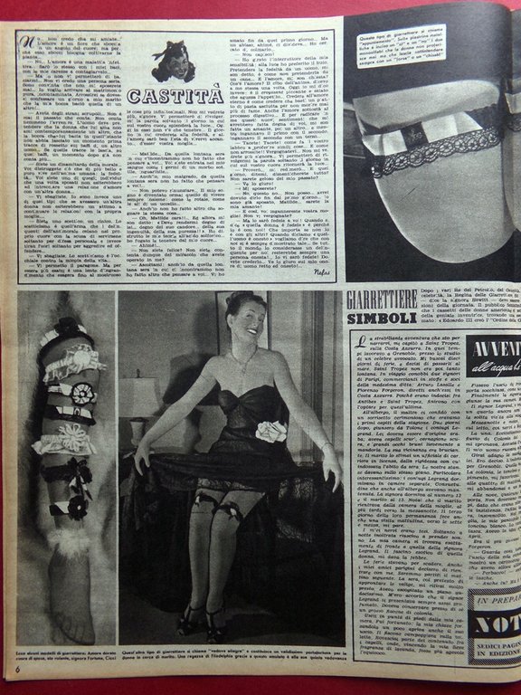 Rivista 8 Otto del 29 Aprile 1947 Giarrettiere Pitigrilli Città …