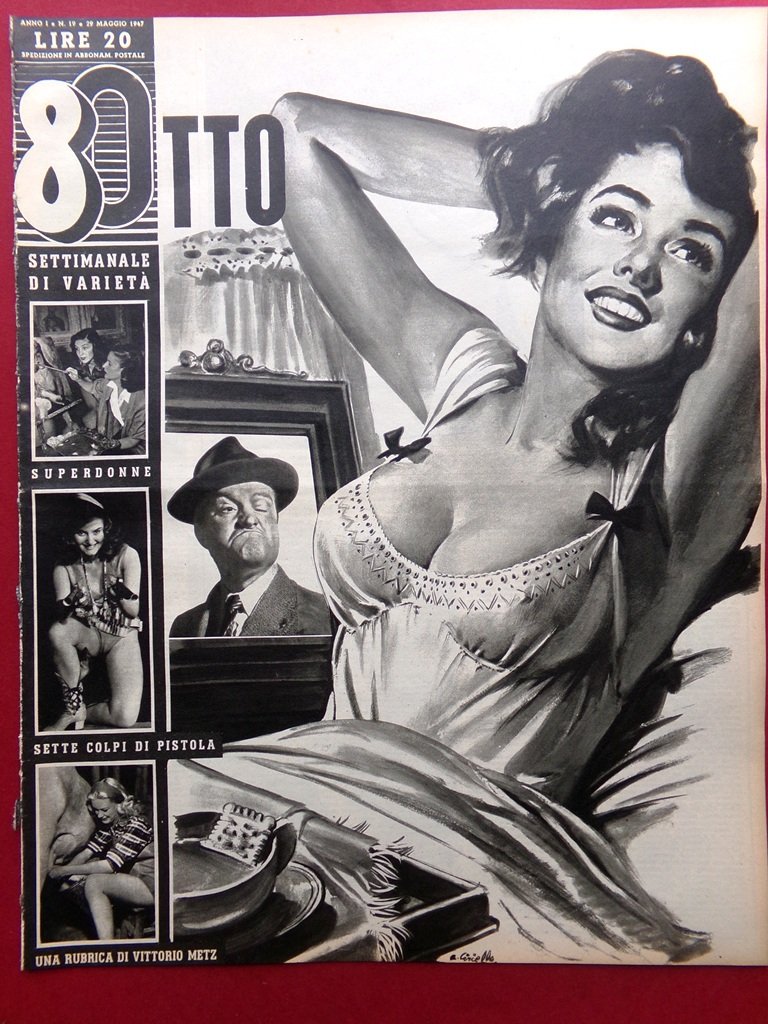 Rivista 8 Otto del 29 Maggio 1947 Rosy Moore Totò …