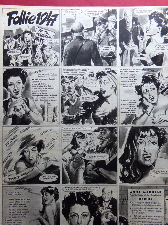 Rivista 8 Otto del 30 Marzo 1947 Pitigrilli Quartiere Latino …