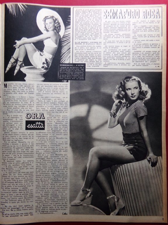 Rivista 8 Otto del 4 Dicembre 1947 Amore Rascel Lombardi …