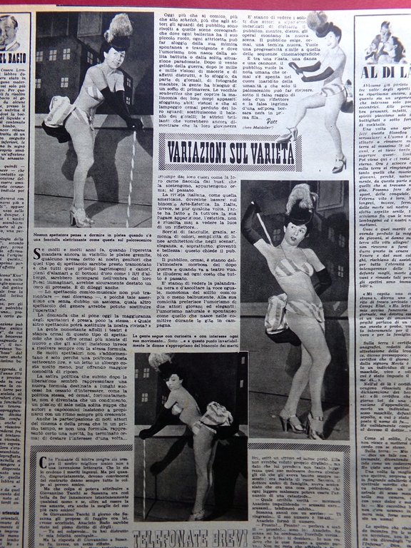 Rivista 8 Otto del 6 Aprile 1947 Pitigrilli Varietà Mazurka …