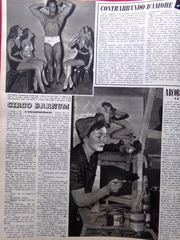 Rivista 8 Otto del 7 Agosto 1947 Valzer Circo Barnum …