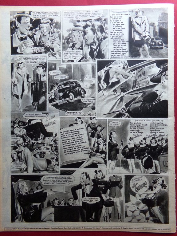 Rivista 8 Otto del 9 Marzo 1947 Macario Cruising Waltz …