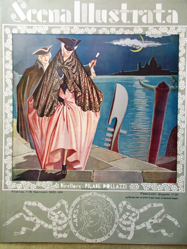 Scena Illustrata 1 Gennaio 1935 Amalfi Prati Mazzini Maddalena Linneo …