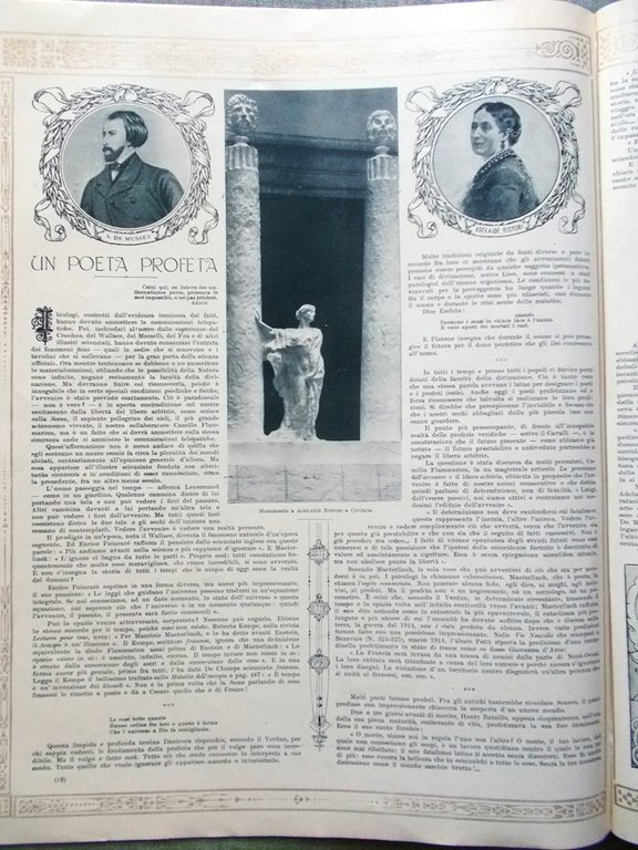 Scena Illustrata 1 Giugno 1923 Adelaide Ristori Gesù Sarah Bernhardt …