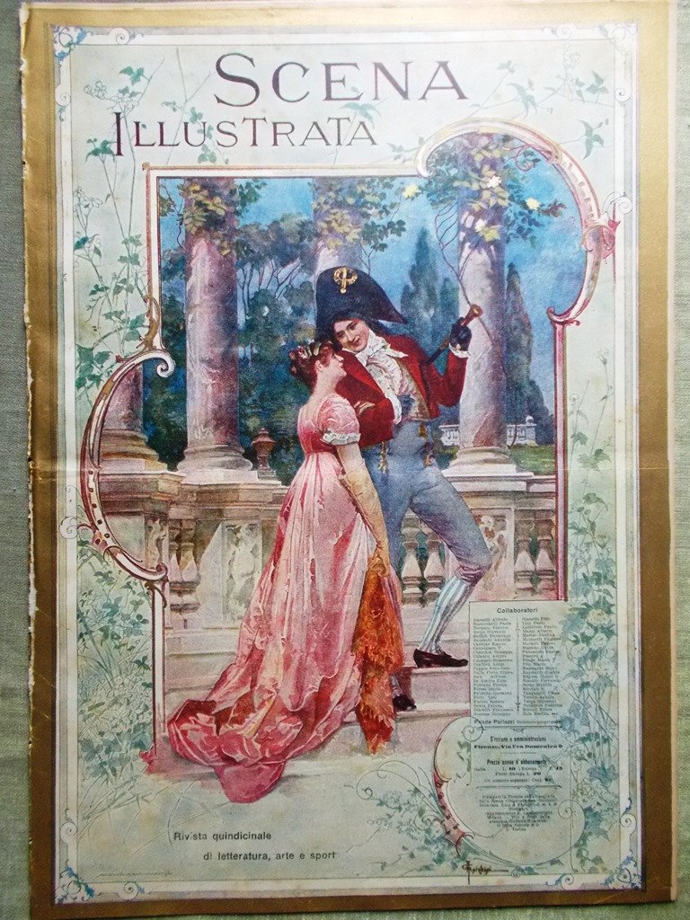 Scena Illustrata 1 Ottobre 1898 Teatro Cina Elisabetta di Baviera …