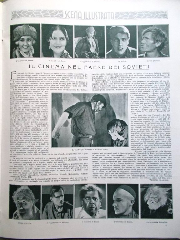 Scena Illustrata 1 Ottobre 1935 Vienna Apparizioni Victor Hugo Twain …