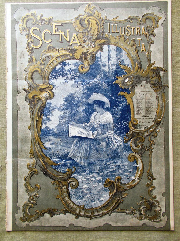 Scena Illustrata 15 Aprile 1894 Morselli Entartung Villa Fabbricotti di …