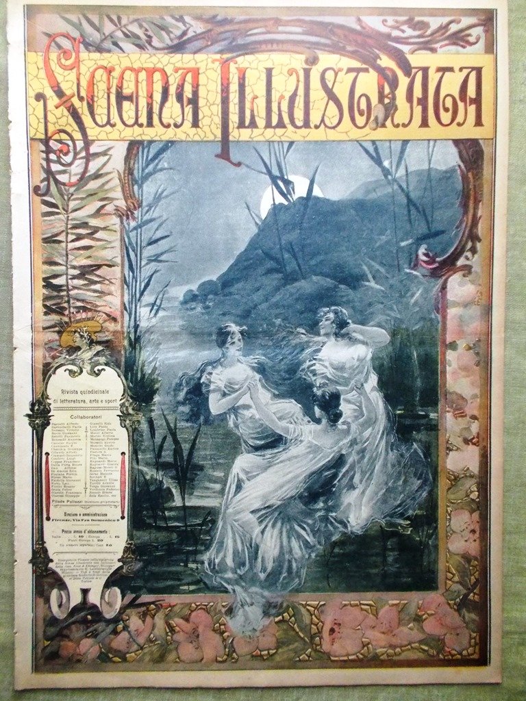 Scena Illustrata 15 Aprile 1898 Spiritismo Lespinasse Libri Mare Siciliano …