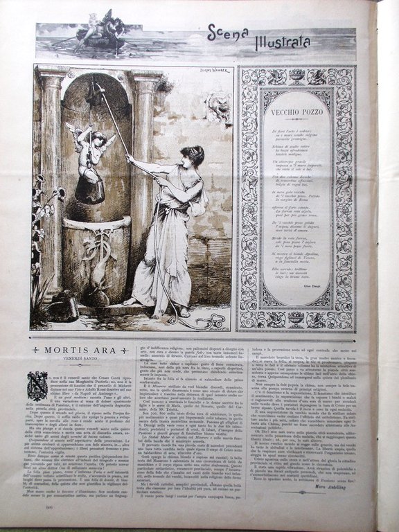 Scena Illustrata 15 Marzo 1894 Streghe Problema Medianico Faust Napoleone …