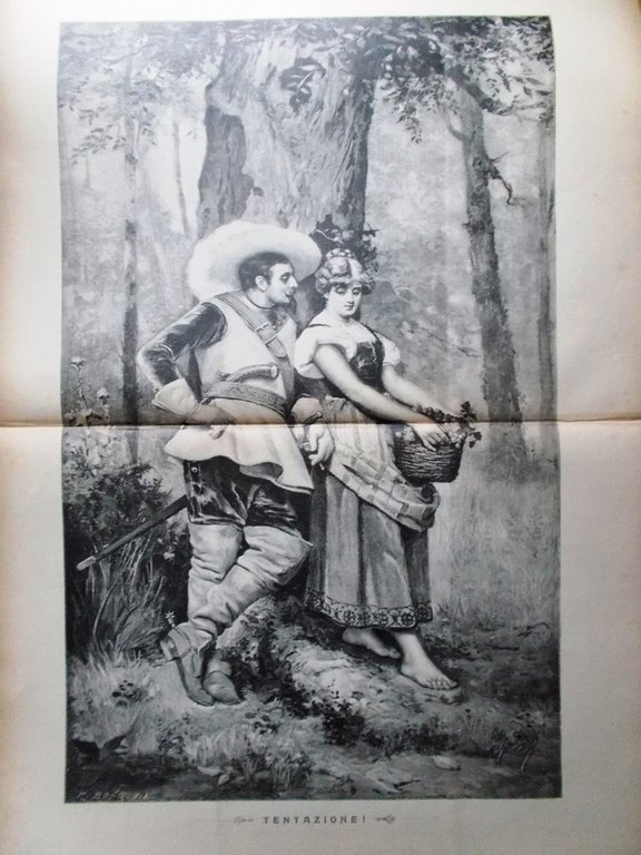 Scena Illustrata 15 Settembre 1895 Ruga George Byron Spiritismo Danza …