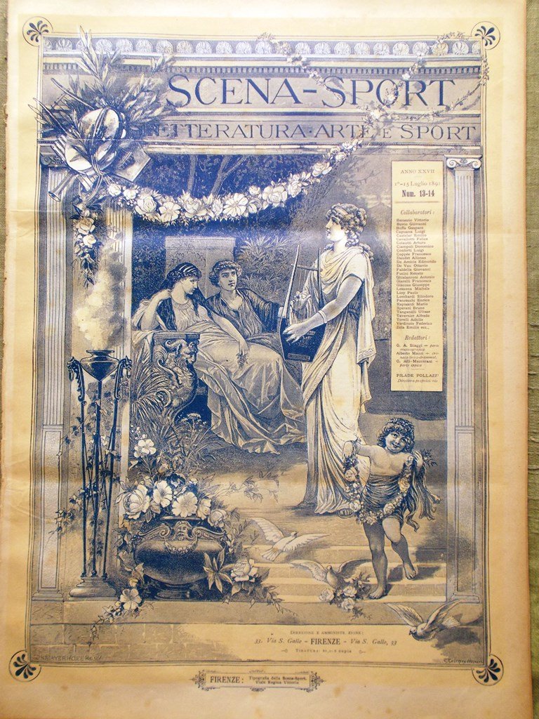 Scena Sport 1 Luglio 1891 Donizetti Feste Asini Maggio Robespierre …