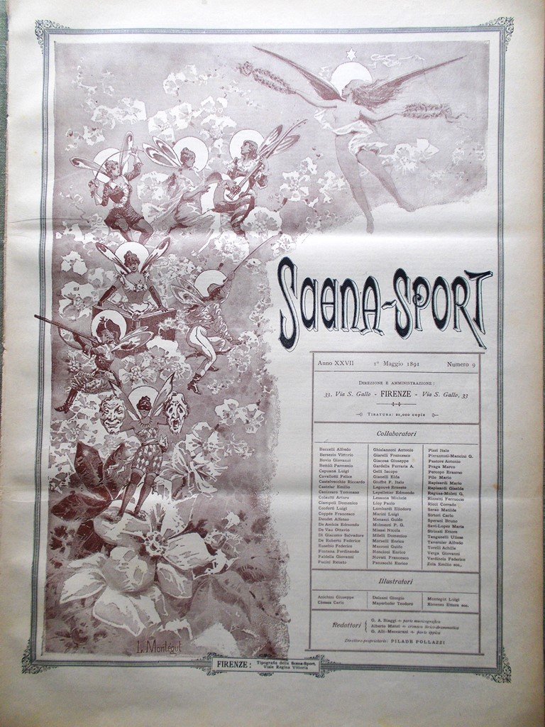 Scena Sport 1 Maggio 1891 Alexandre Dumas Gabussi De Bassini …