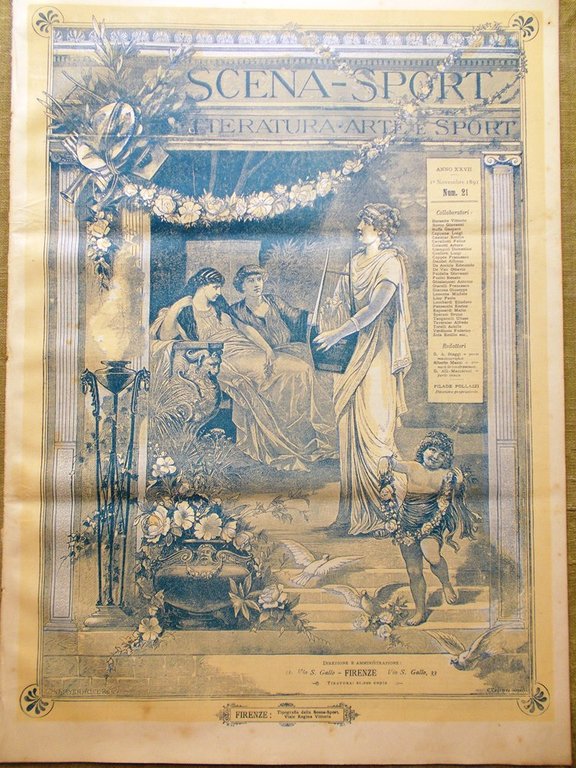 Scena Sport 1 Novembre 1891 Di Giorgi Papà-Avanti Marradi Cavallo … | Immagine Gallery 1