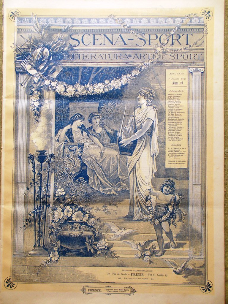 Scena Sport 1 Ottobre 1891 Falstaff Napoleone Mi-Yau Cid Manicomio …