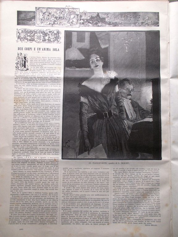 Scena Sport 1 Ottobre 1891 Falstaff Napoleone Mi-Yau Cid Manicomio …