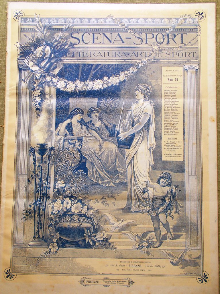 Scena Sport 15 Dicembre 1891 Calatafimi Natale Salamina Arte Antica …