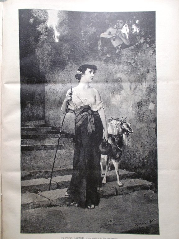 Scena Sport 15 Gennaio 1891 Falstaff Fiorentino Scherma Scene Spettatori …